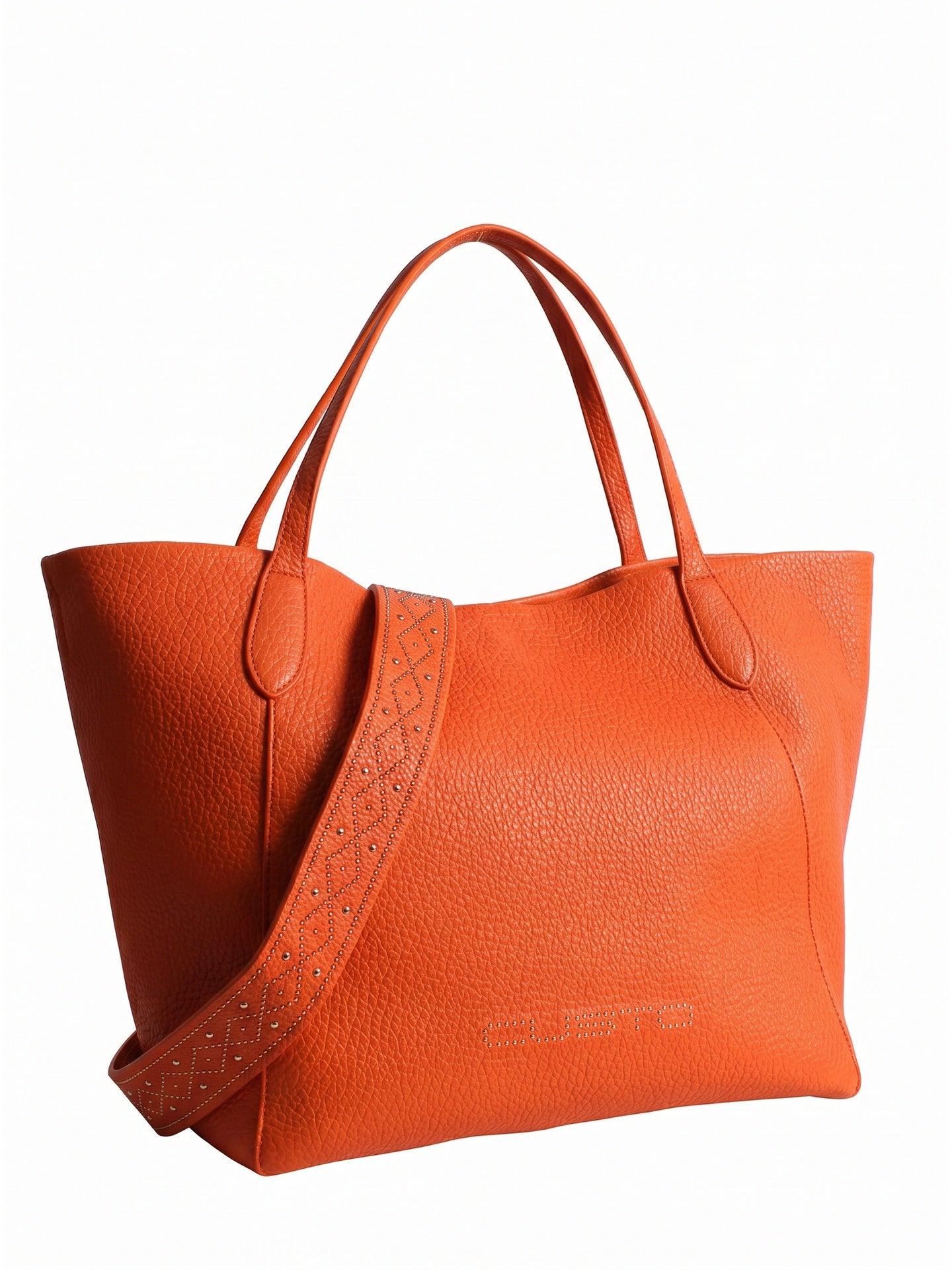 Borsa a Tracolla in Pelle Vegana Arancione