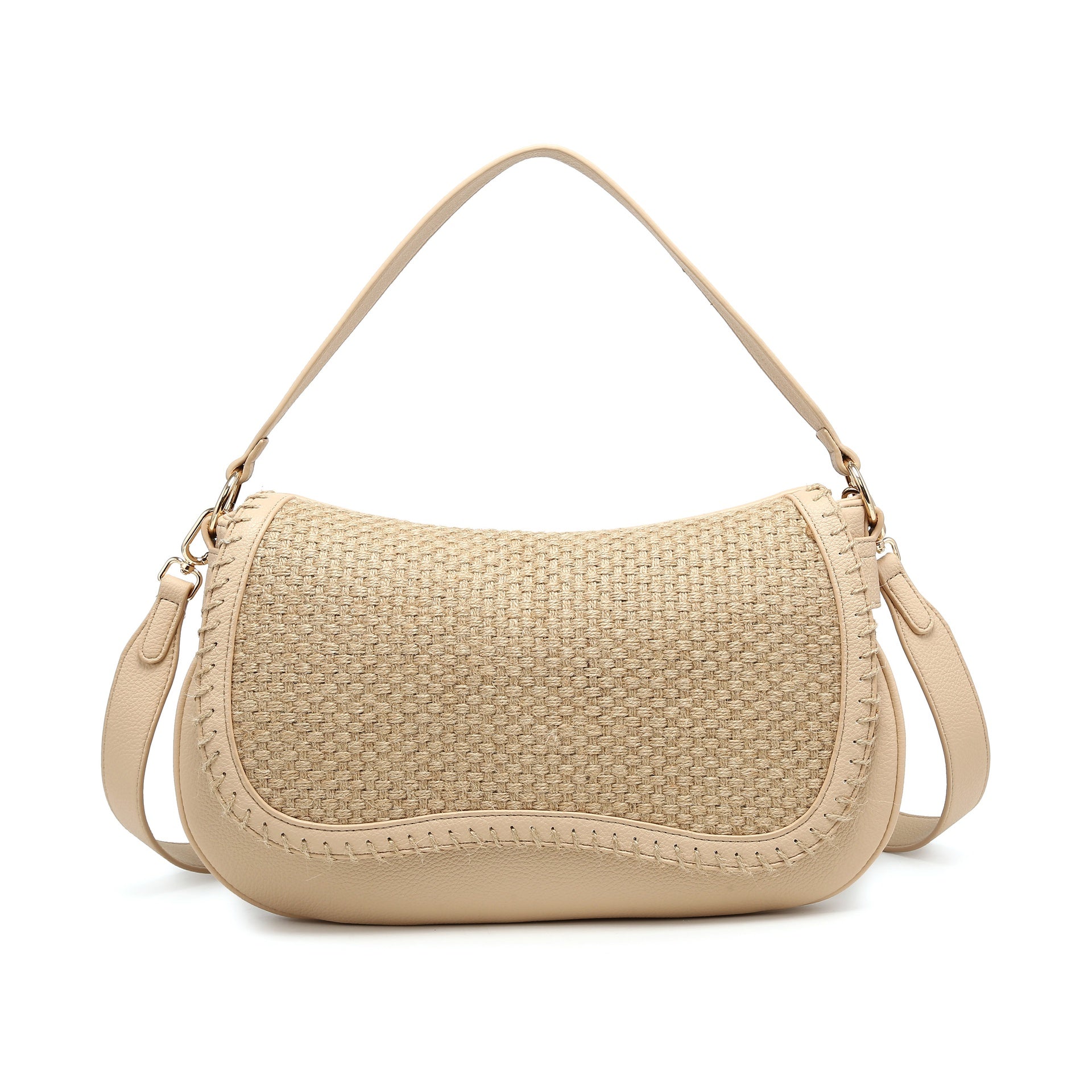 Borsa a Tracolla in Poliestere Beige Kassandra