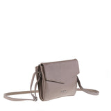 Borsa a Tracolla in Vera Pelle Taupe