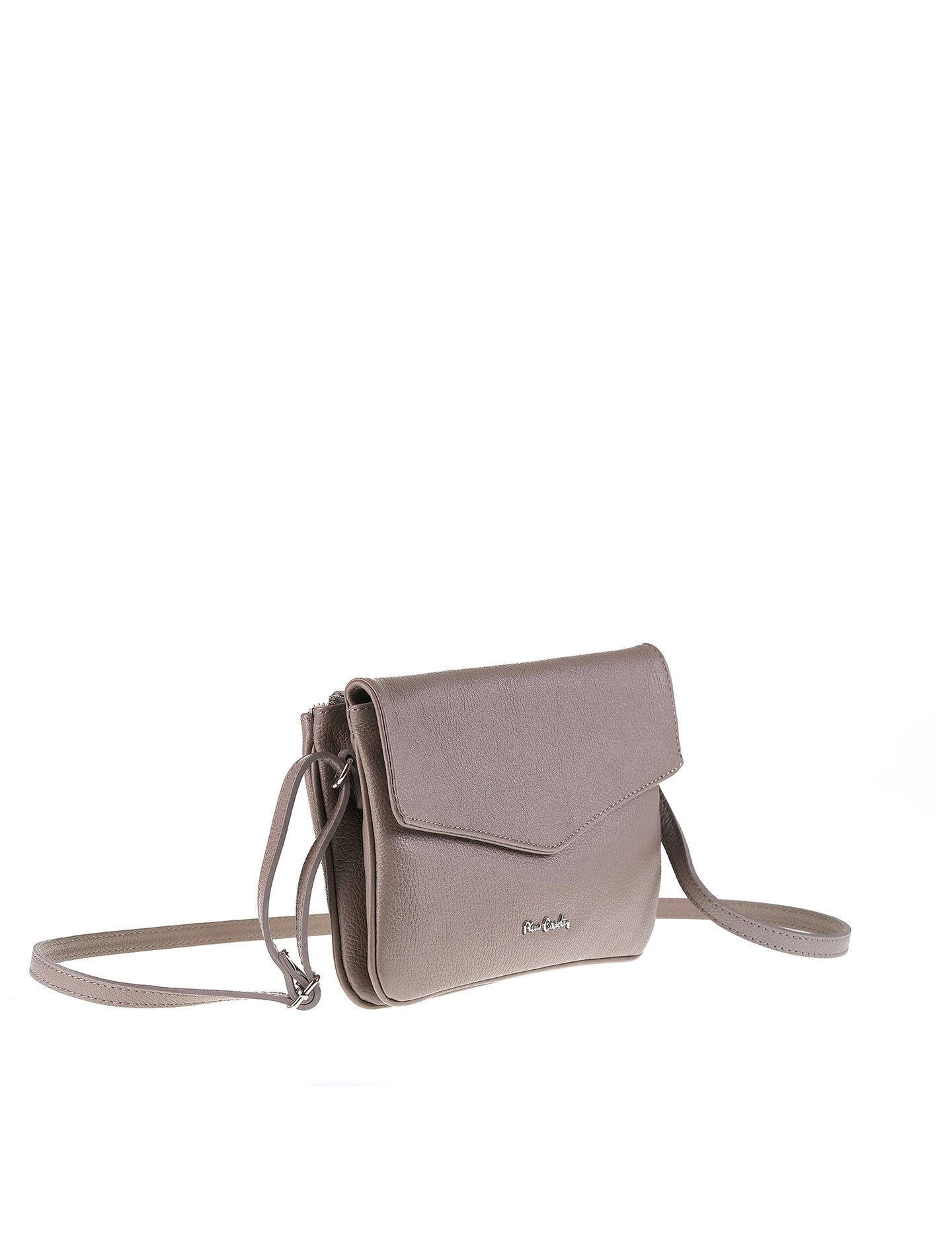 Borsa a Tracolla in Vera Pelle Taupe