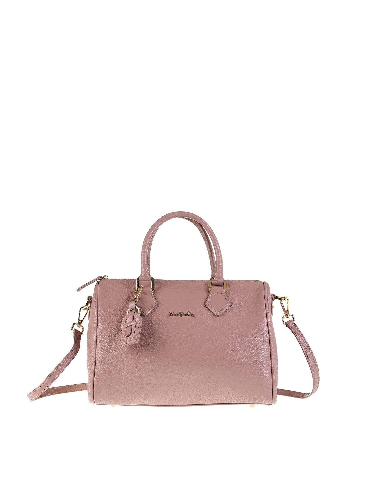 Borsa a Bauletto in Vera Pelle Malva Pierre Cardin