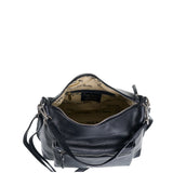 Borsa a Spalla in Vera Pelle Nero