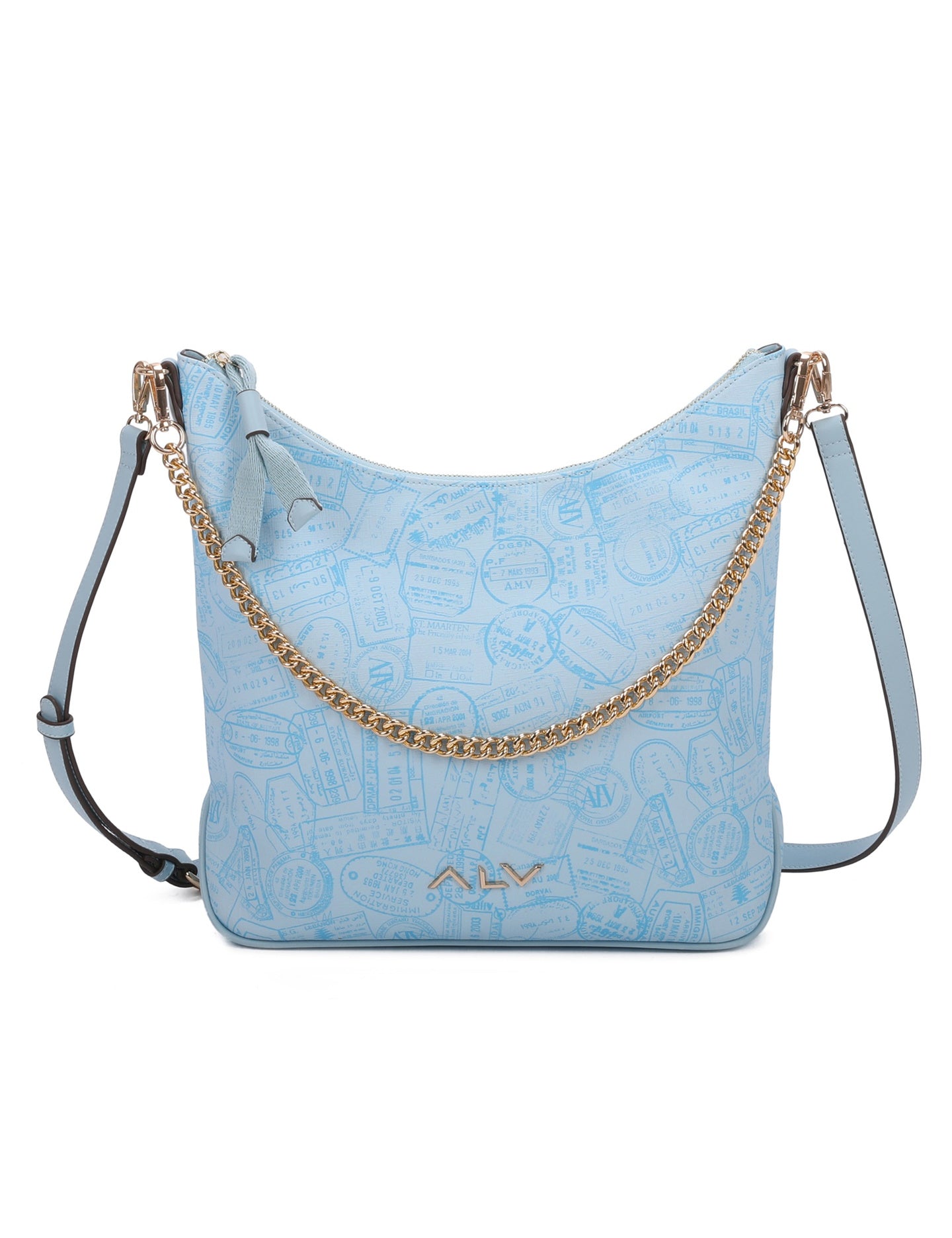 Borsa A Spalla da donna ALV - Blu Chiaro