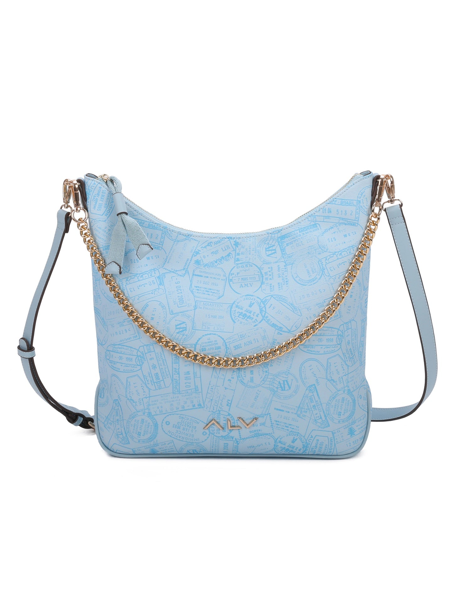Borsa A Spalla da donna ALV - Blu Chiaro