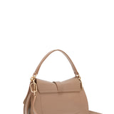 Borsa a Mano in Pelle Ruga Cipria