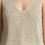 Vestito in Poliestere Beige