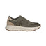 Scarpa stringata in Tessuto Verde Militare Navigare