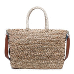 Borsa Shopper in Rattan Blu