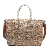 Borsa Shopper in Rattan Blu