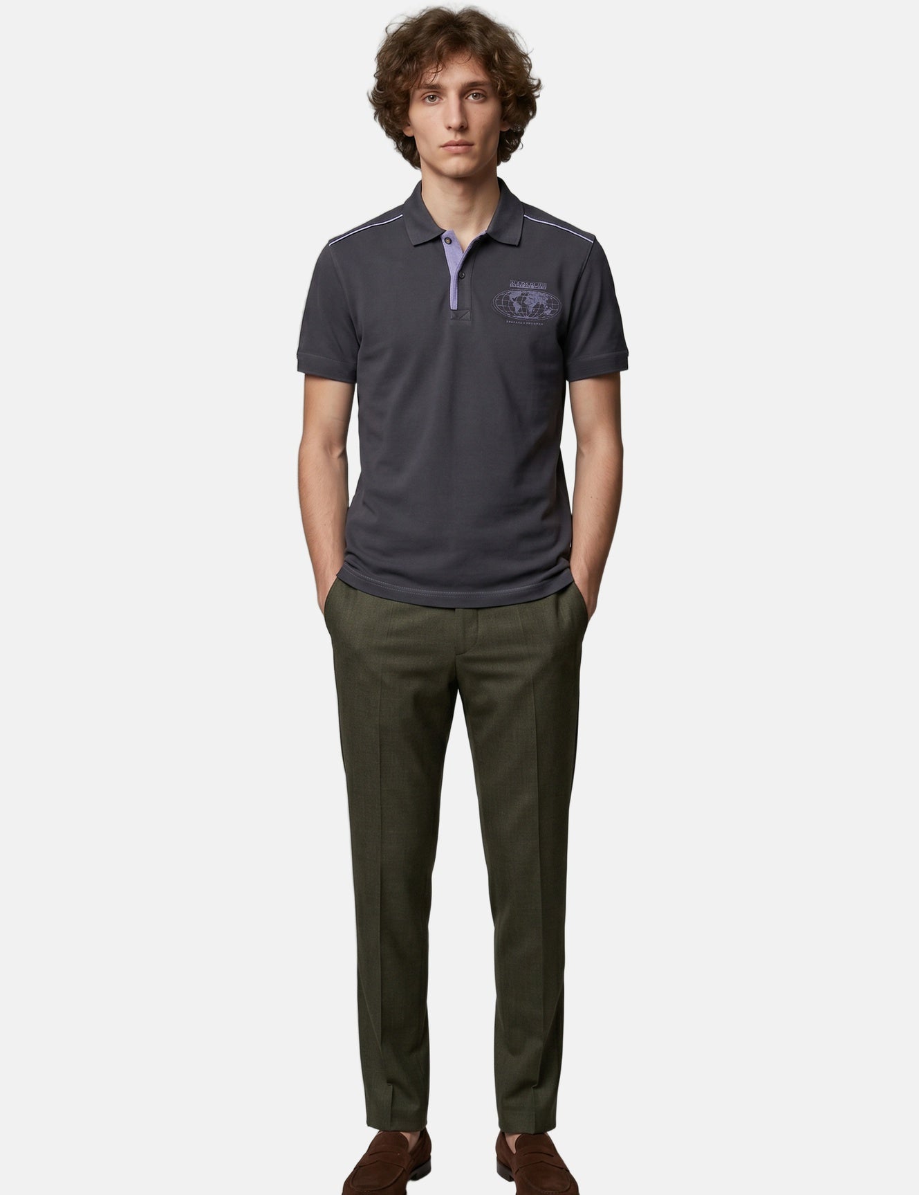 Polo in Cotone Blu