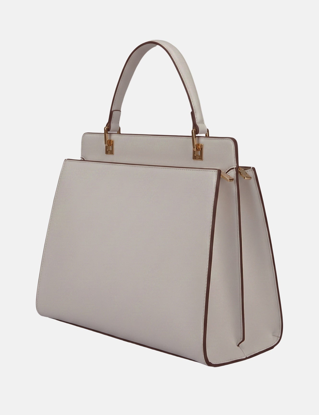 Borsa a spalla in Pelle Vegana Grigio