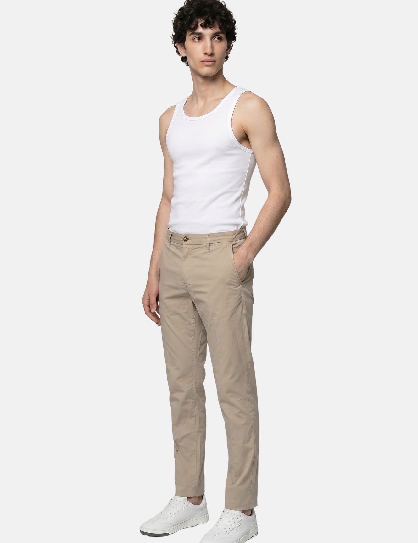 Jeans in Cotone Beige