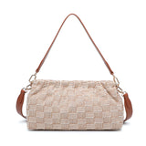 Borsa a Tracolla in Poliestere Taupe