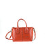 Borsa a Mano in Vera Pelle Arancione Pierre Cardin