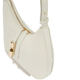 Cream Leather Shoulder Bag