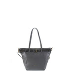 Borsa a Spalla in Vera Pelle Grigio Pierre Cardin