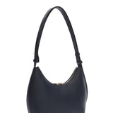 Borsa a Spalla in Pelle Blu Scuro