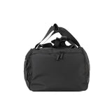 Mochila unisex de poliéster negro.