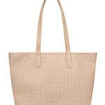 Borsa a Spalla in Pelle Vegana Beige Pierre Cardin