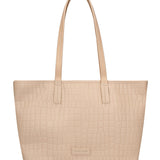 Borsa a Spalla in Pelle Vegana Beige Pierre Cardin