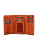 Portafoglio in Vera Pelle Arancione