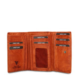 Portafoglio in Vera Pelle Arancione