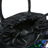 Bolso de hombro de poliéster verde