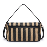 Borsa a Tracolla in Poliestere Marrone