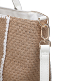 Borsa a Tracolla in Poliestere Bianco