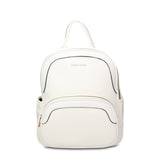 Zaino in Pelle Vegana Bianco Pierre Cardin