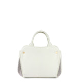 Bolso de mano blanco de poliéster