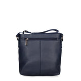 Bolso de hombro para hombre de piel vegana en color azul.