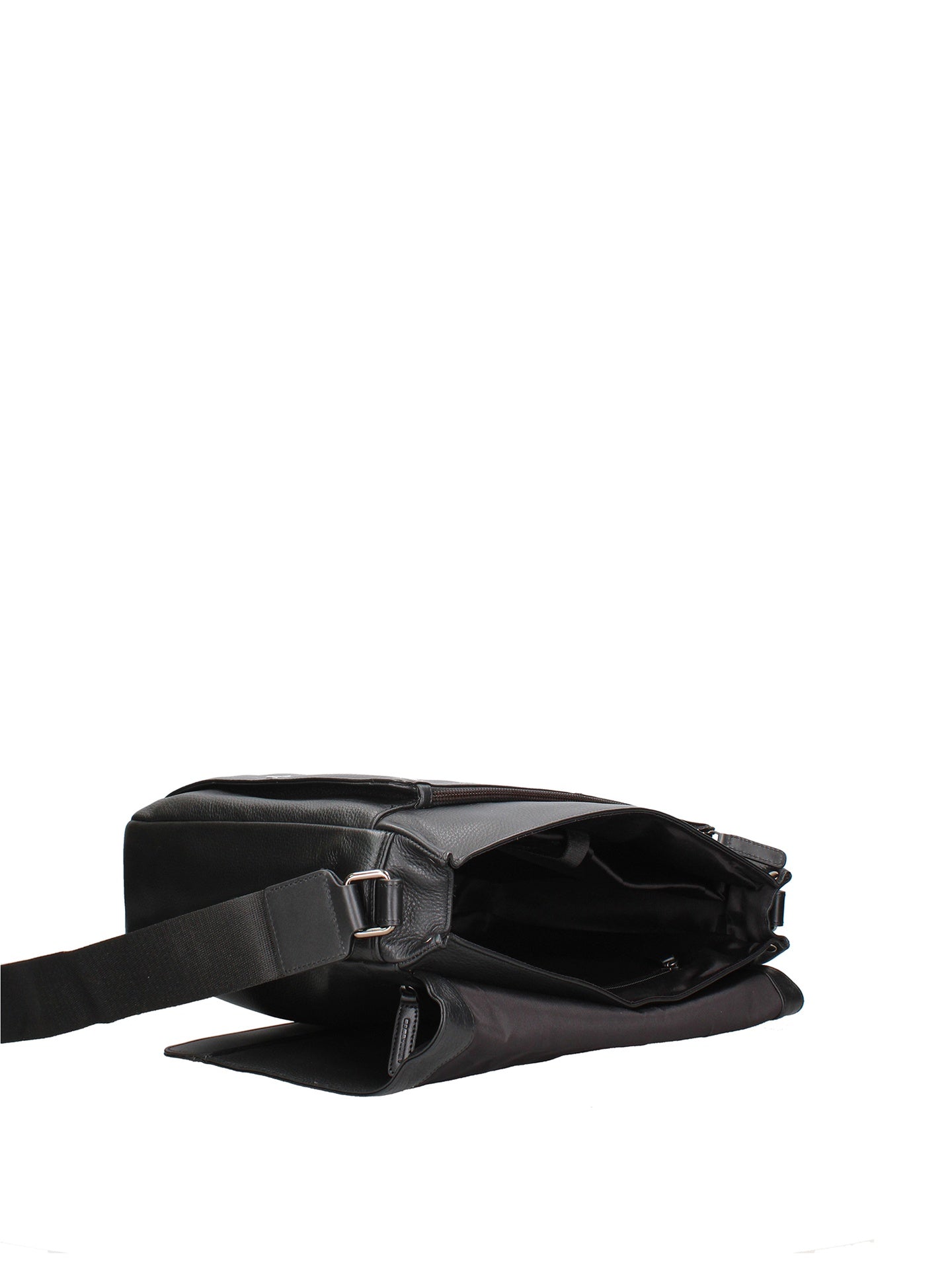 Borsa a Tracolla in Vera Pelle Nero