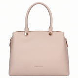 Borsa a Mano in Pelle Vegana Taupe Pierre Cardin