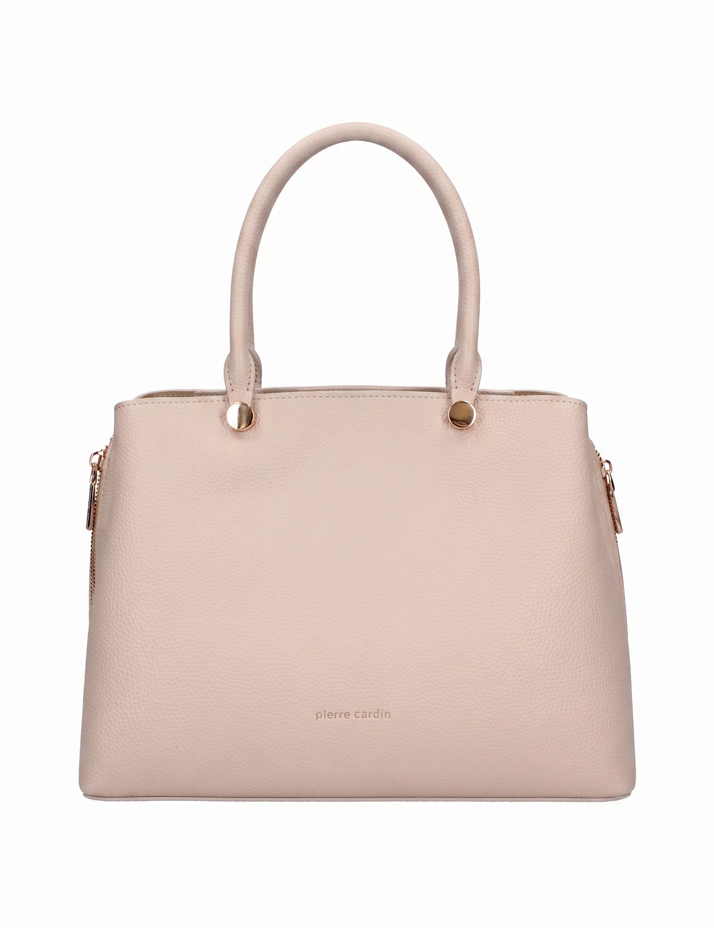 Borsa a Mano in Pelle Vegana Taupe Pierre Cardin