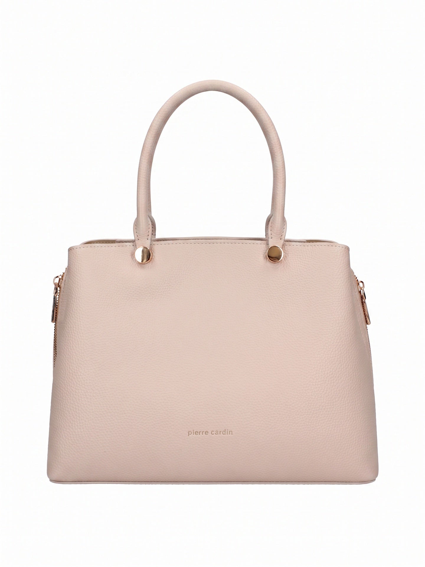 Borsa a Mano in Pelle Vegana Taupe Pierre Cardin
