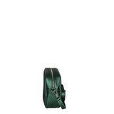Borsa a Tracolla in Genuine Printed Suede Leather Verde