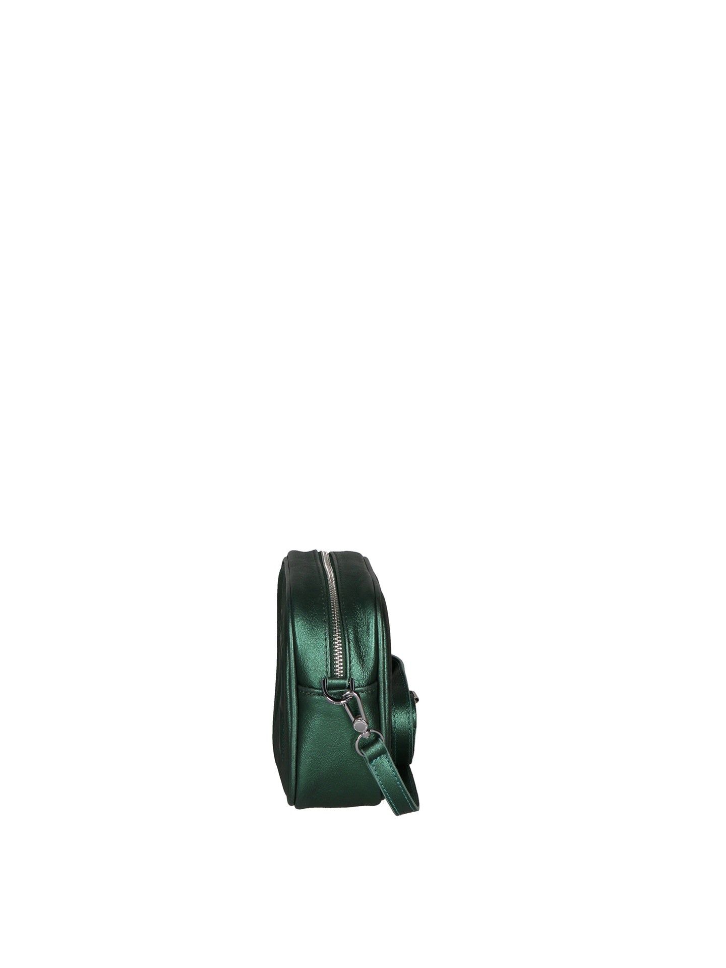 Borsa a Tracolla in Genuine Printed Suede Leather Verde