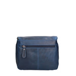 Borsa a Tracolla in Vera Pelle Blu