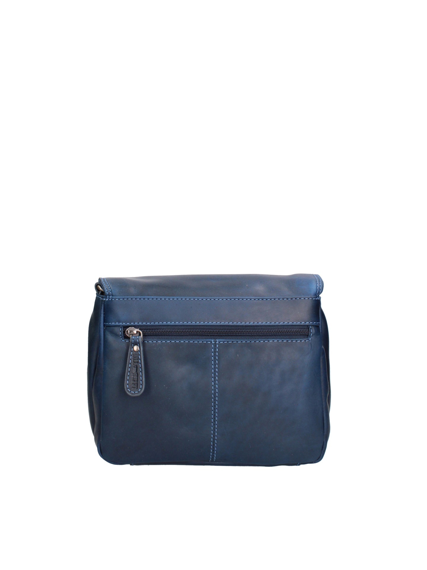Borsa a Tracolla in Vera Pelle Blu