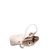 Borsa a Mano in Pelle Vegana Bianco