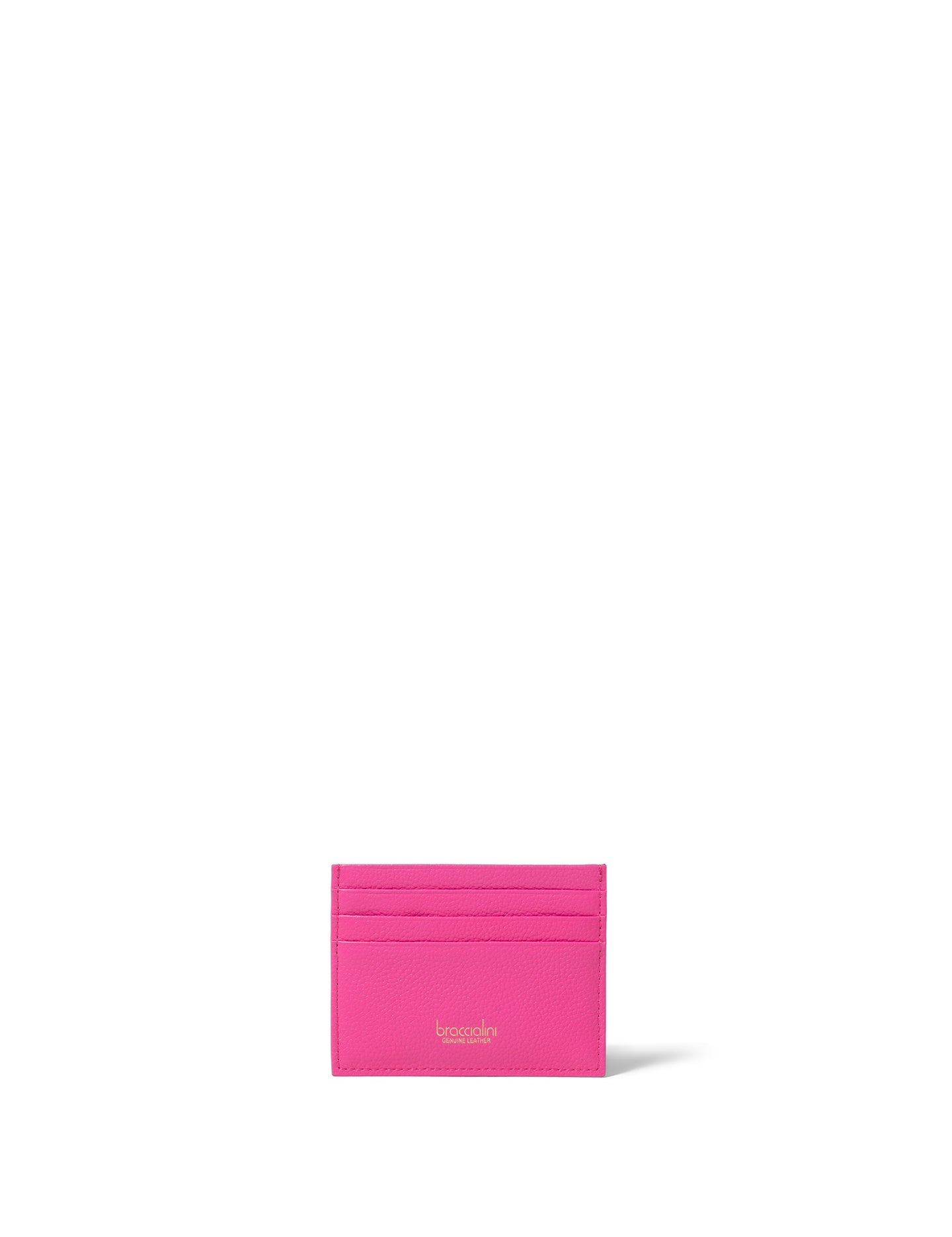 Tarjetero de poliéster fucsia