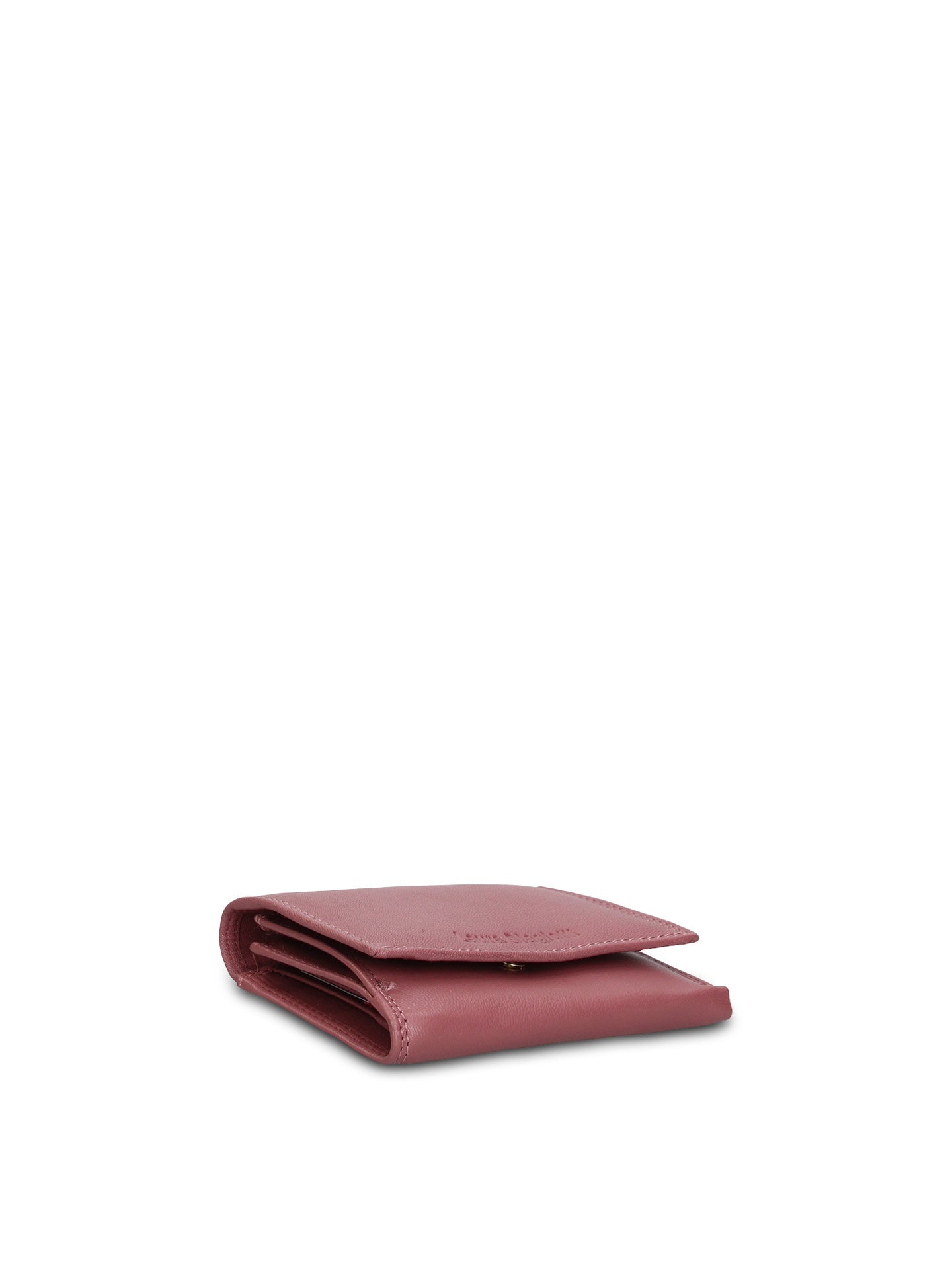 Portafoglio in Vera Pelle Rosa Antico