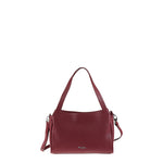Borsa a Spalla in Vera Pelle Bordeaux Pierre Cardin