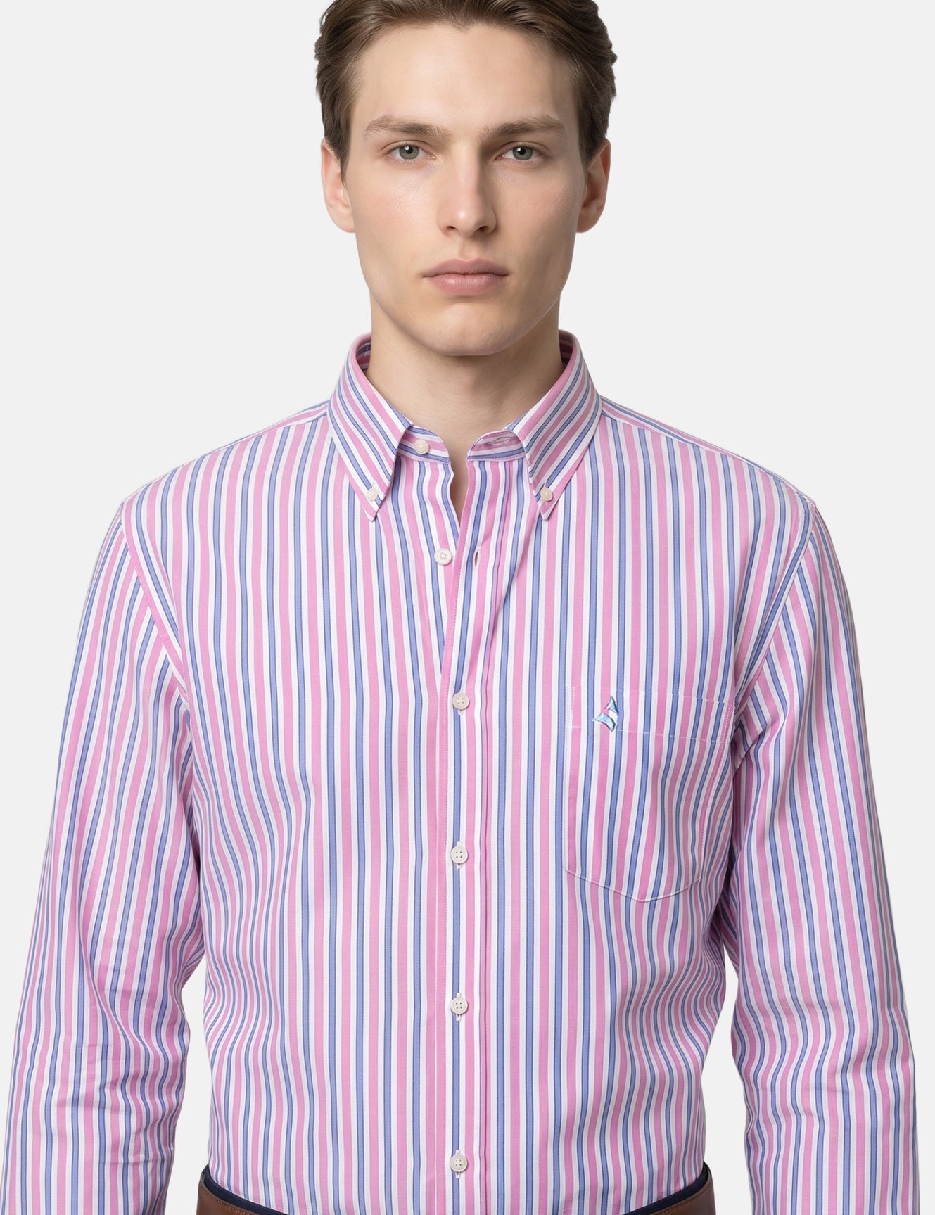 Camicia in Cotone Magenta Navigare