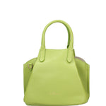 Borsa a Mano in Dollaro Leather Verde