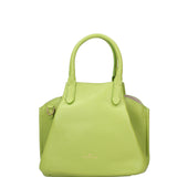 Borsa a Mano in Dollaro Leather Verde