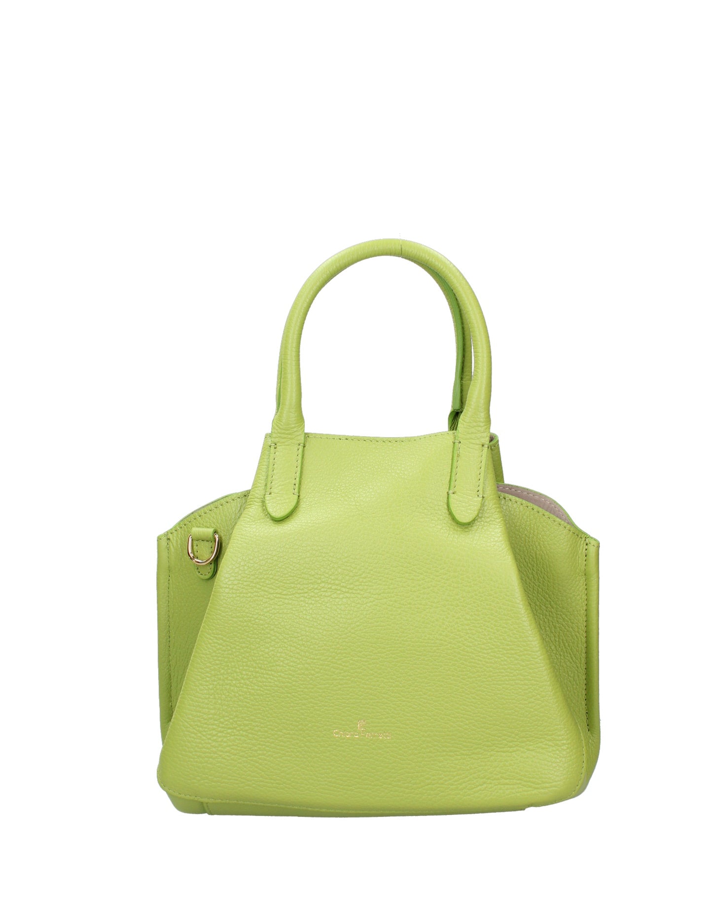 Borsa a Mano in Dollaro Leather Verde