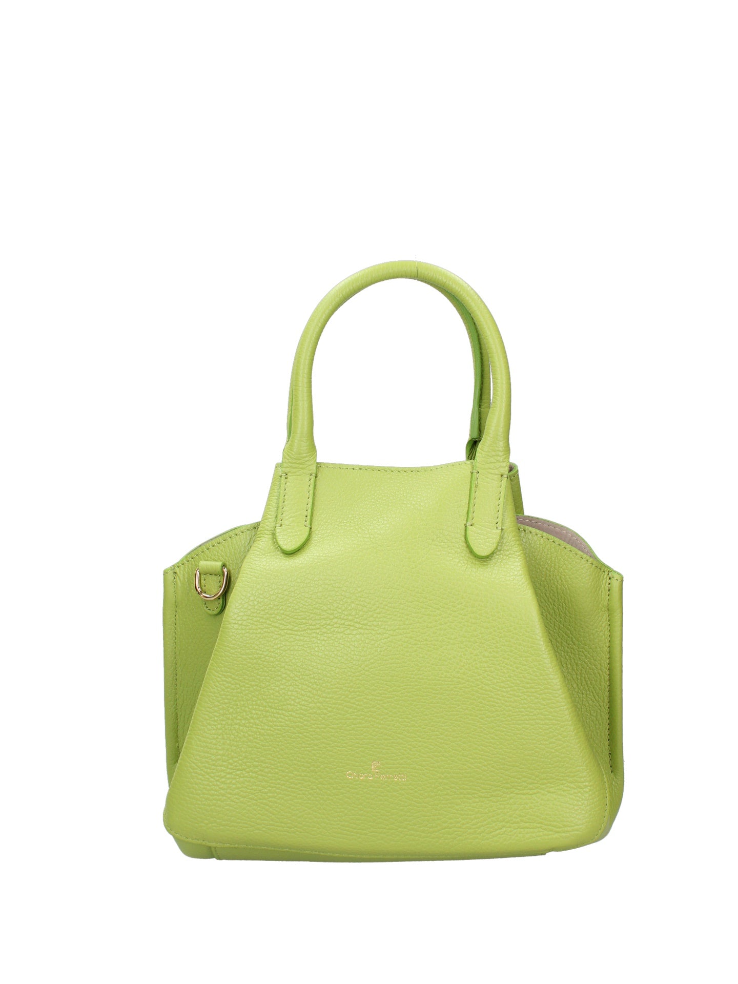 Borsa a Mano in Dollaro Leather Verde