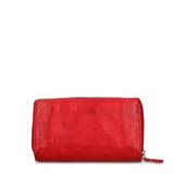 Portafoglio in Vera Pelle Rosso